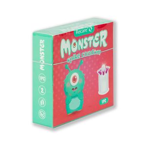 Recare Monster Condom - Spike Funny Shape Condom 1Pcs Pack RED